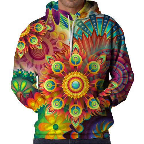 Colorfull Abstract Hoodie Front