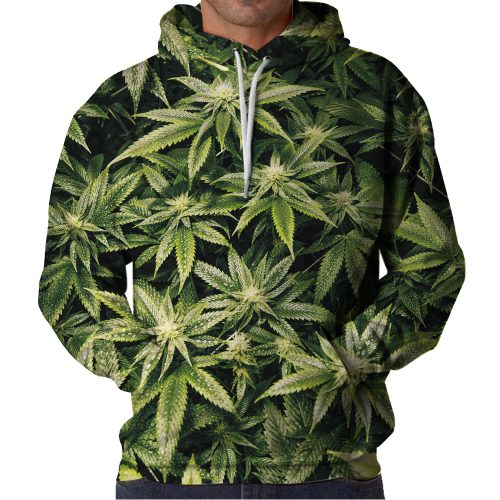 Kush Leaves Hoodie Front