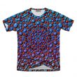 Man's Blue Red Tile Tee