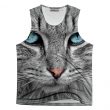 Man's Grey Cat TankTop