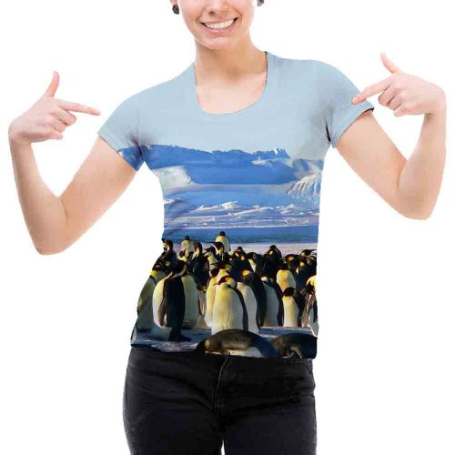 Woman  Emperor Penguins Tee New