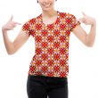 Woman Square Flower Tee New