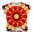 Woman's Abstract Flower Tee