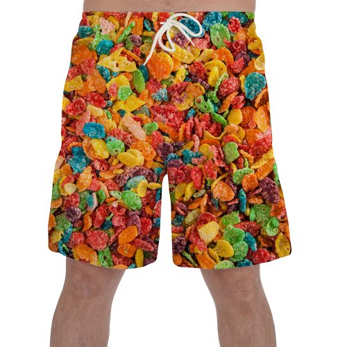 Cereal Fruity Pebbles Shorts New