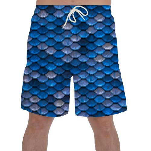 Blue Scale Shorts New