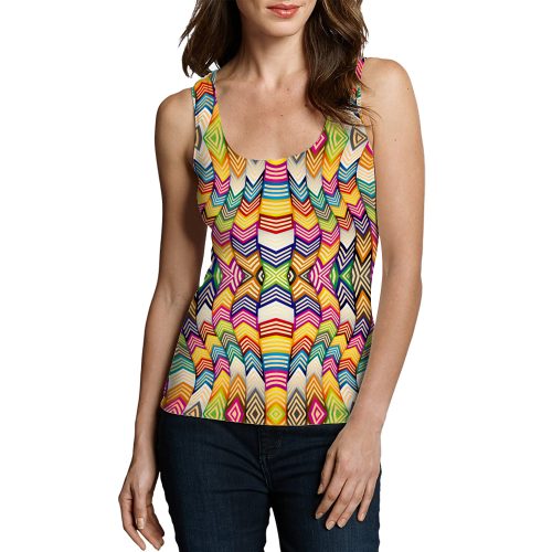Abstract Flowing Line Tanktop