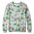 Flamingo Coconut Tree Cartoon Sweatshirts