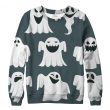 Funny Face Ghost Sweatshirts