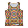 Woman Abstract Flowing Line Tanktop