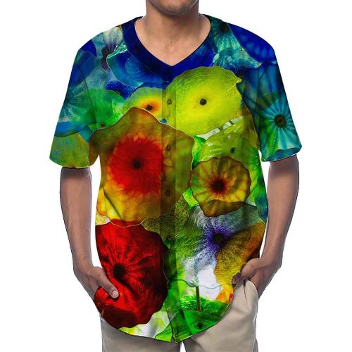 Colorful Jellyfish Baseball Shirts