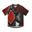 Red Snake Skin Baseball Shirts