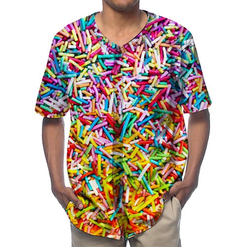 Sprinkle Candy Baseball Shirts New