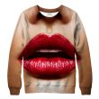 The temptation of red lips Sweater