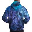 Blue Reticulum Hoodie Back