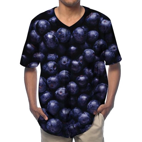 Blueberries Fruit Baseball Shirts New
