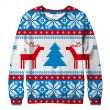 Christmas Blue Deer Sweatshirts