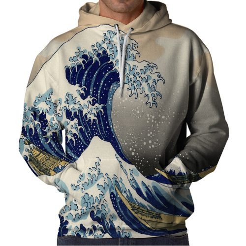 Great Wave Hoodie Front