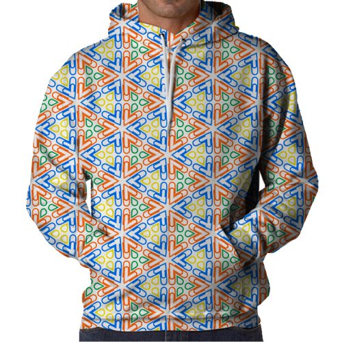 Hearts Pin Hoodie Front